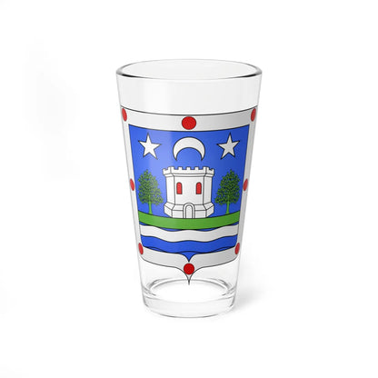 Blason Es famille Insaustia Navarre (Spain) (Coat of Arms) Pint Glass 16oz 16oz - Go Mug Yourself