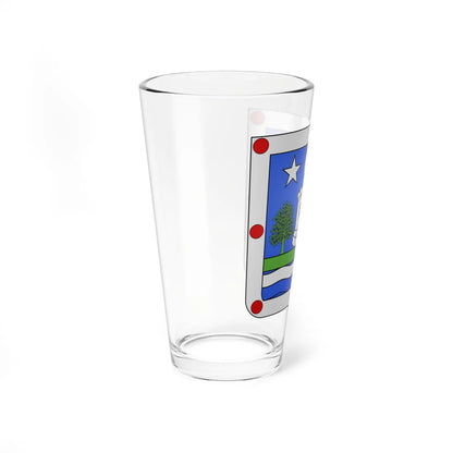 Blason Es famille Insaustia Navarre (Spain) (Coat of Arms) Pint Glass 16oz - Go Mug Yourself