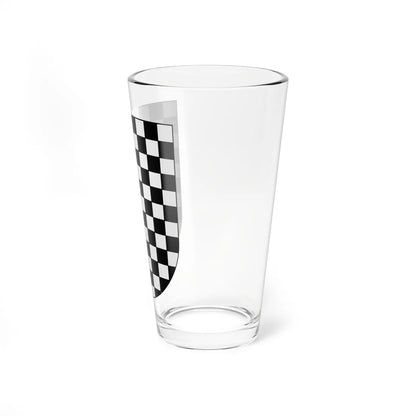 Blason Es famille Irauzo Baztan (Spain) (Coat of Arms) Pint Glass 16oz - Go Mug Yourself