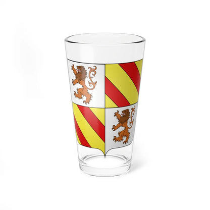 Blason Es famille Izco Navarre (Spain) (Coat of Arms) Pint Glass 16oz 16oz - Go Mug Yourself