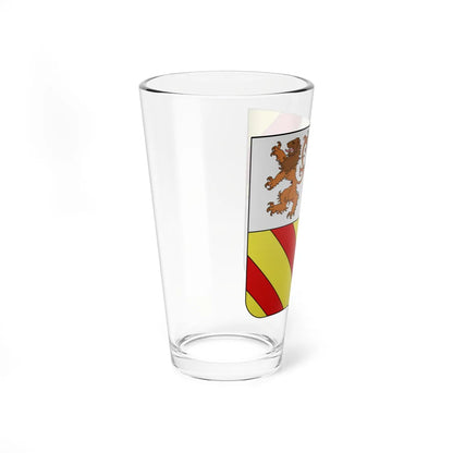 Blason Es famille Izco Navarre (Spain) (Coat of Arms) Pint Glass 16oz - Go Mug Yourself