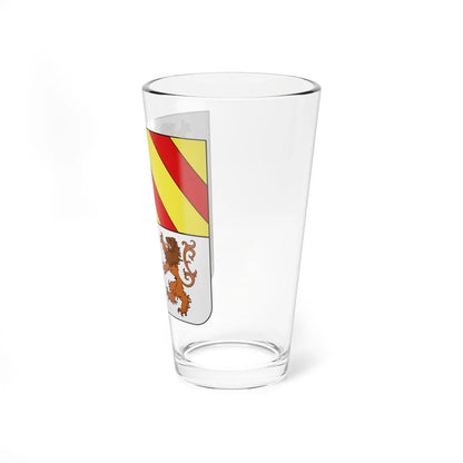 Blason Es famille Izco Navarre (Spain) (Coat of Arms) Pint Glass 16oz - Go Mug Yourself