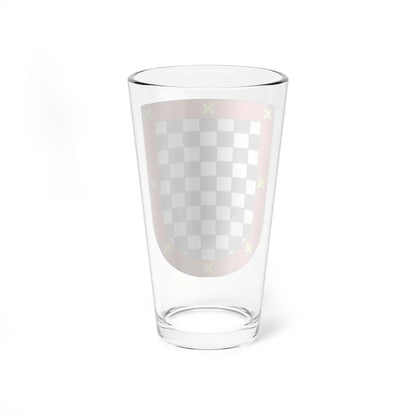 Blason Es famille Jaureguizar Baztan (Spain) (Coat of Arms) Pint Glass 16oz - Go Mug Yourself