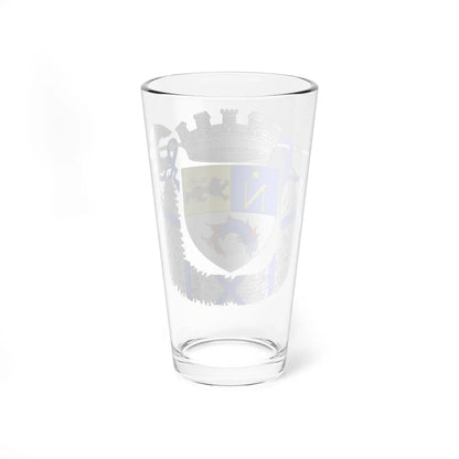 Blason et ornements ville fr Dunkerque-Empire Nord2 (France) (Coat of Arms) Pint Glass 16oz - Go Mug Yourself