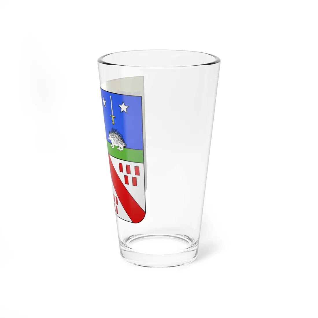Blason fam be Herwyn (Belgium) (Coat of Arms) Pint Glass 16oz - Go Mug Yourself