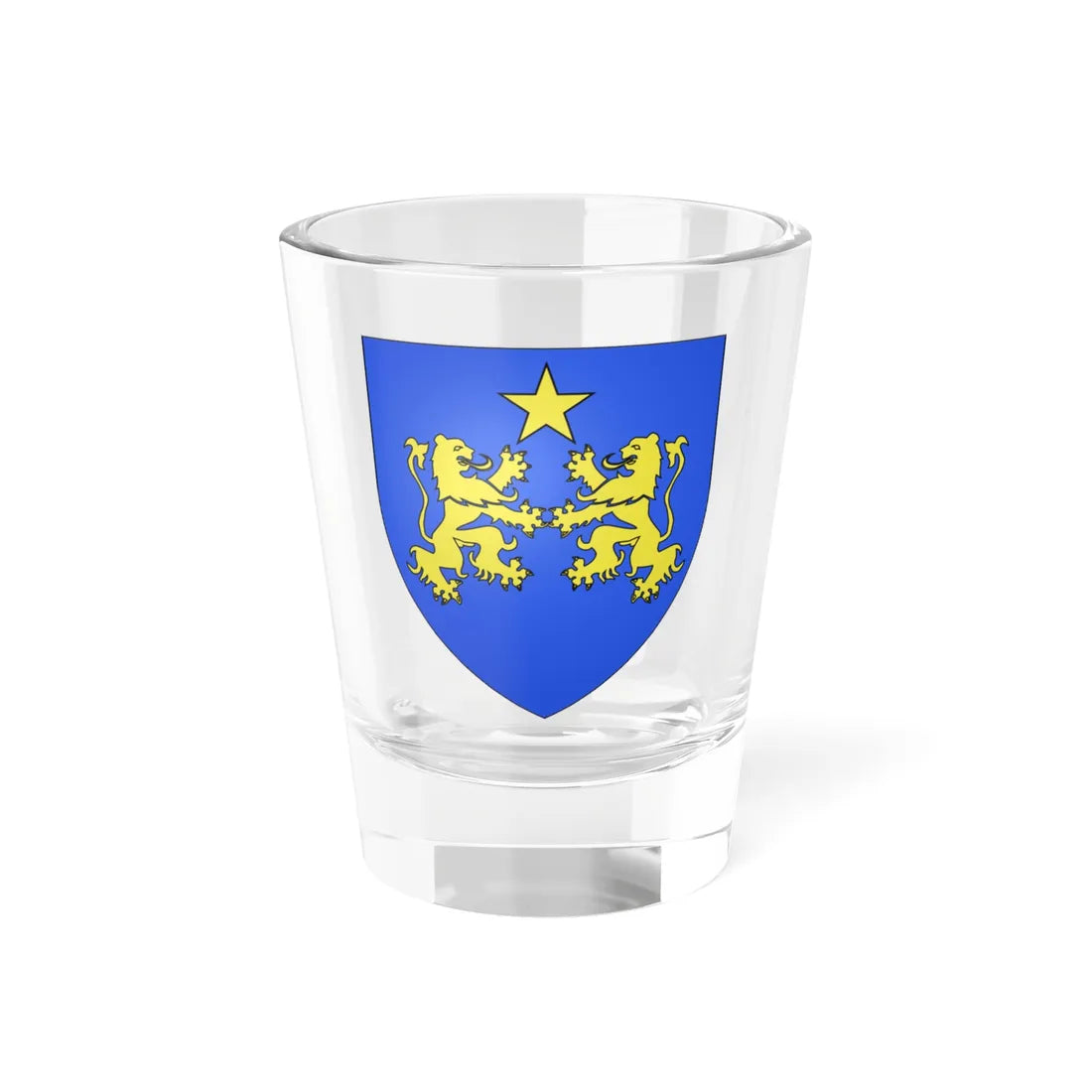 Blason fam fr dAllemagne de Provence (France) (Coat of Arms) Shot Glass 1.5oz 1.5oz - Go Mug Yourself