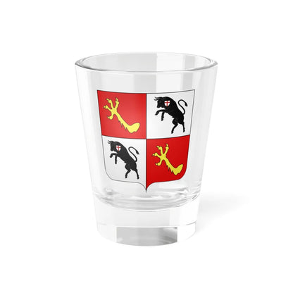 Blason fam fr Faucon (Italy) (Coat of Arms) Shot Glass 1.5oz 1.5oz - Go Mug Yourself