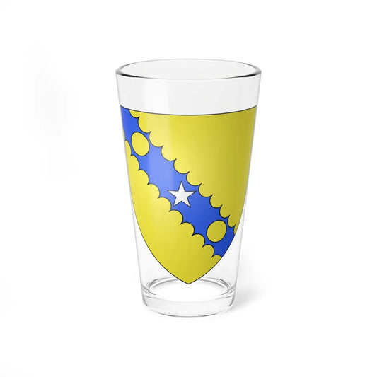 Blason fam irl-fr Clarke (Ireland) (Coat of Arms) Pint Glass 16oz 16oz - Go Mug Yourself
