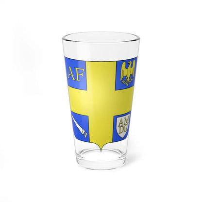 Blason famille Abu-Fanous (Egypt) (Coat of Arms) Pint Glass 16oz 16oz - Go Mug Yourself