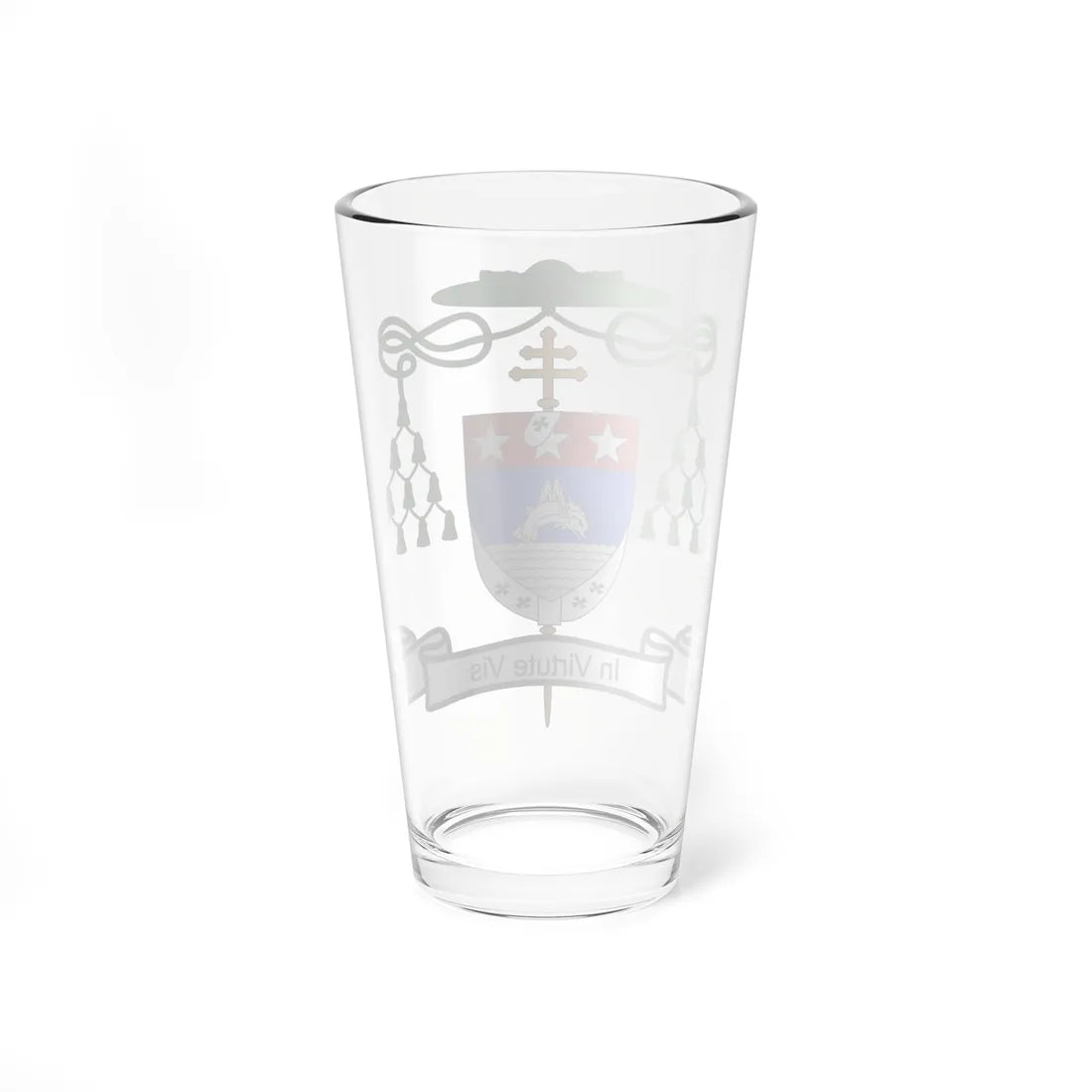 Blason Famille Affre de Saint Rome (France) (Coat of Arms) Pint Glass 16oz - Go Mug Yourself