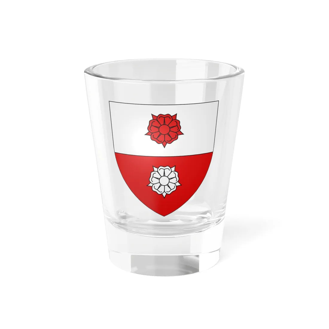 Blason famille Alauzon (France) (Coat of Arms) Shot Glass 1.5oz 1.5oz - Go Mug Yourself