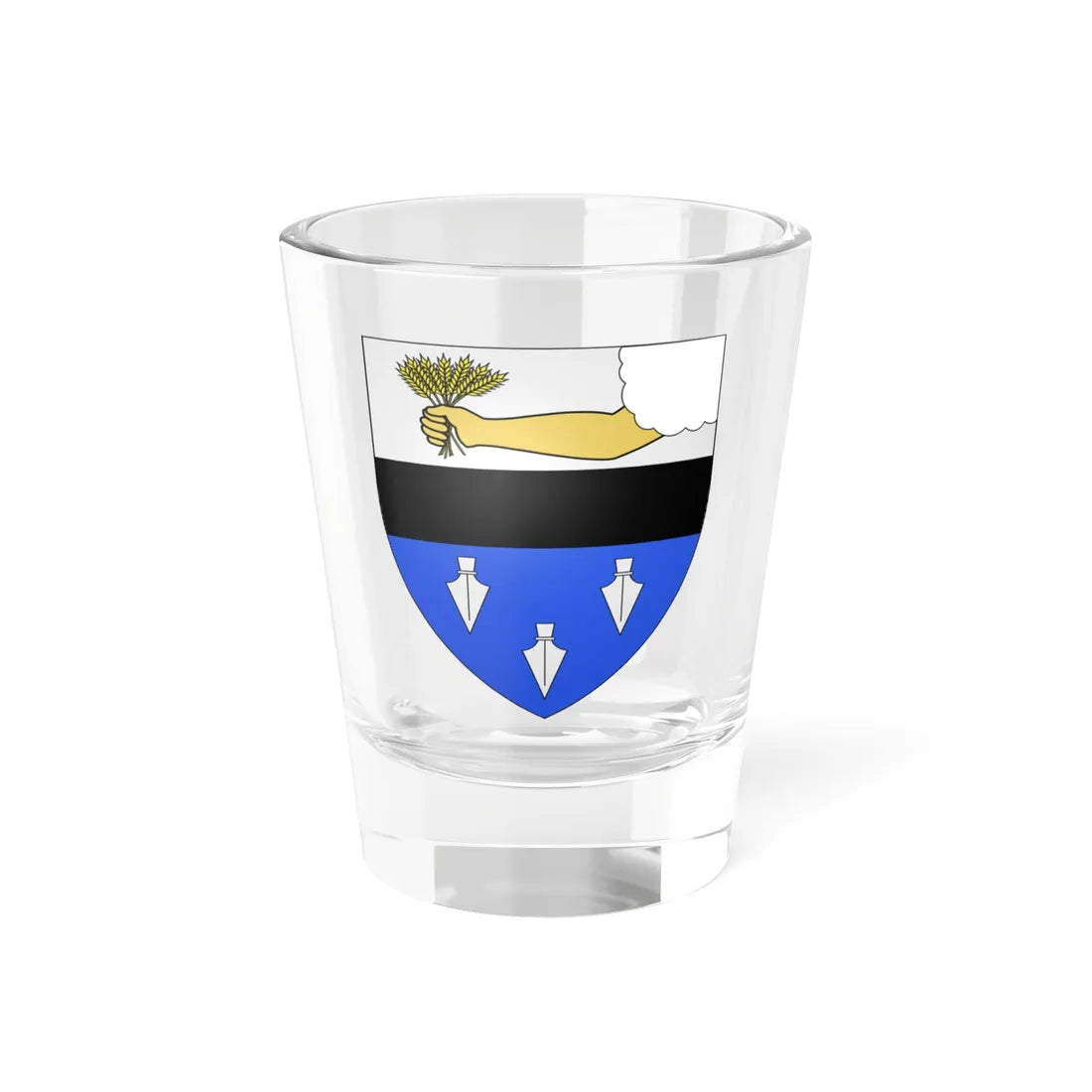 Blason famille Anspach Belgique (Belgium) (Coat of Arms) Shot Glass 1.5oz 1.5oz - Go Mug Yourself