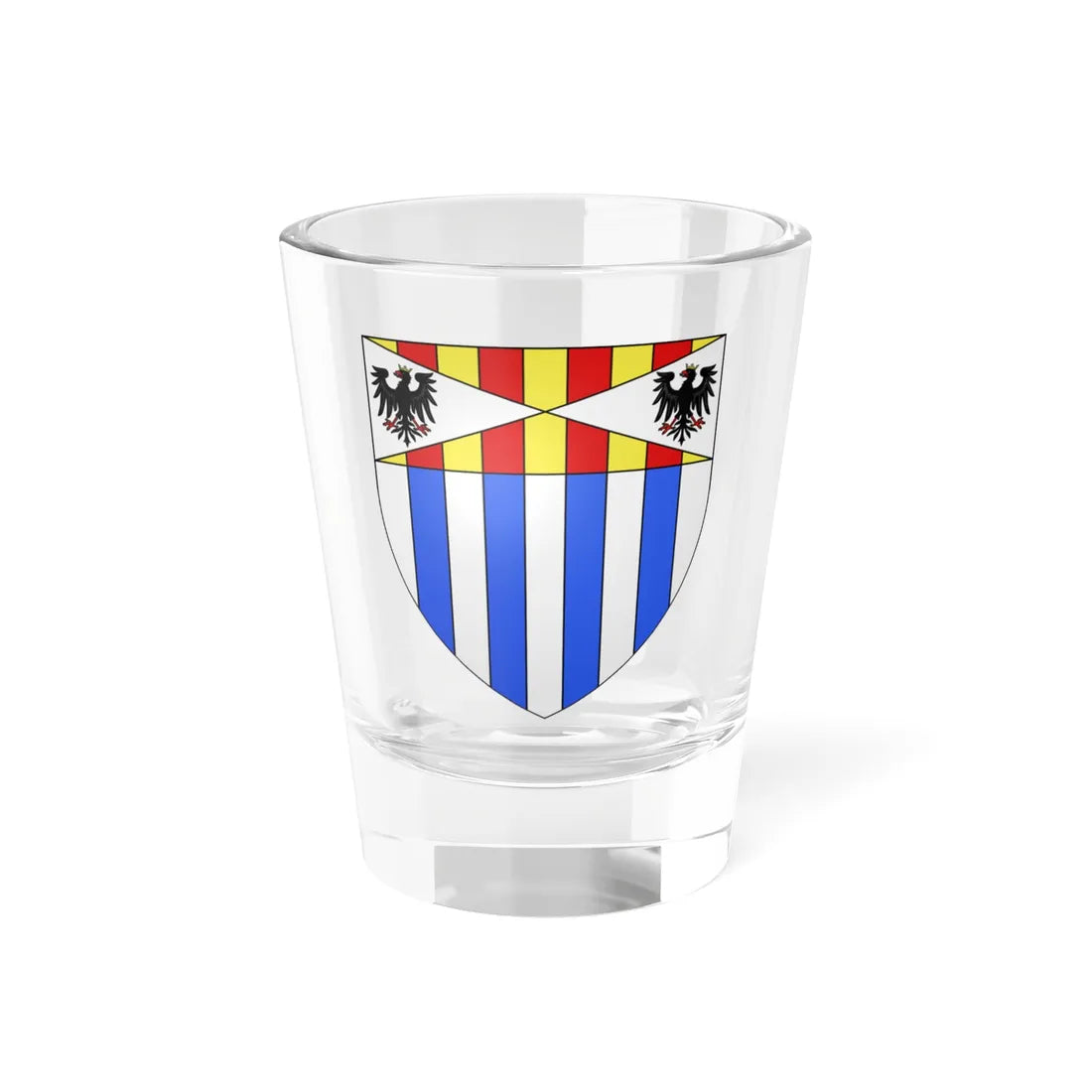 Blason famille Aymerich (Italy) (Coat of Arms) Shot Glass 1.5oz 1.5oz - Go Mug Yourself