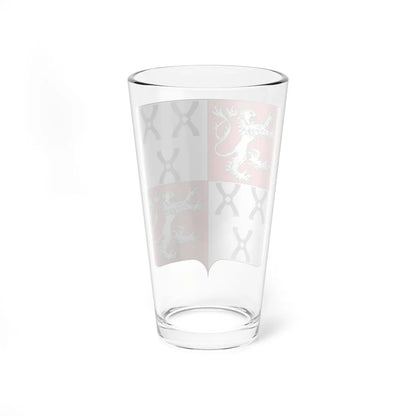 Blason famille be de Francquen (Belgium) (Coat of Arms) Pint Glass 16oz - Go Mug Yourself