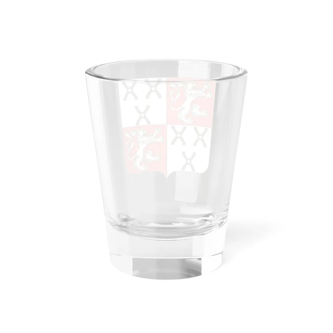 Blason famille be de Francquen (Belgium) (Coat of Arms) Shot Glass 1.5oz - Go Mug Yourself