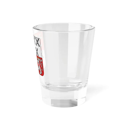 Blason famille be de Francquen (Belgium) (Coat of Arms) Shot Glass 1.5oz - Go Mug Yourself