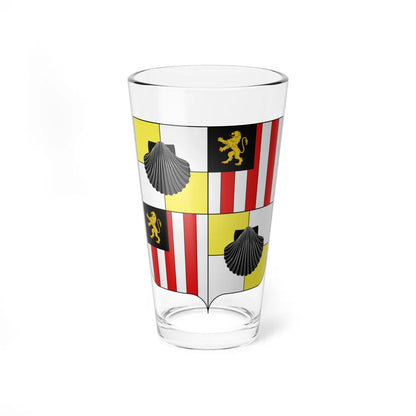 Blason famille be de Fœstraets (Belgium) (Coat of Arms) Pint Glass 16oz 16oz - Go Mug Yourself