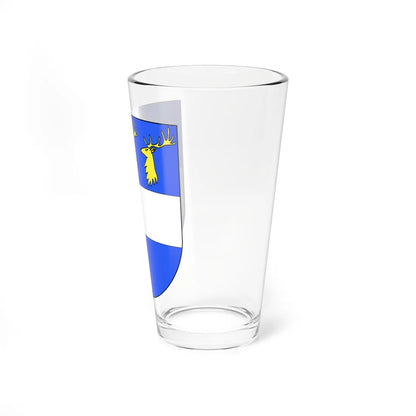 Blason famille be Fontaine de Ghélin (Belgium) (Coat of Arms) Pint Glass 16oz - Go Mug Yourself