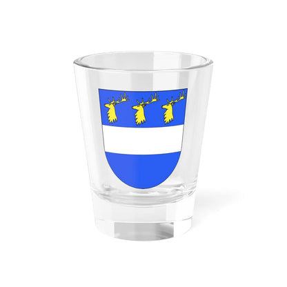Blason famille be Fontaine de Ghélin (Belgium) (Coat of Arms) Shot Glass 1.5oz 1.5oz - Go Mug Yourself