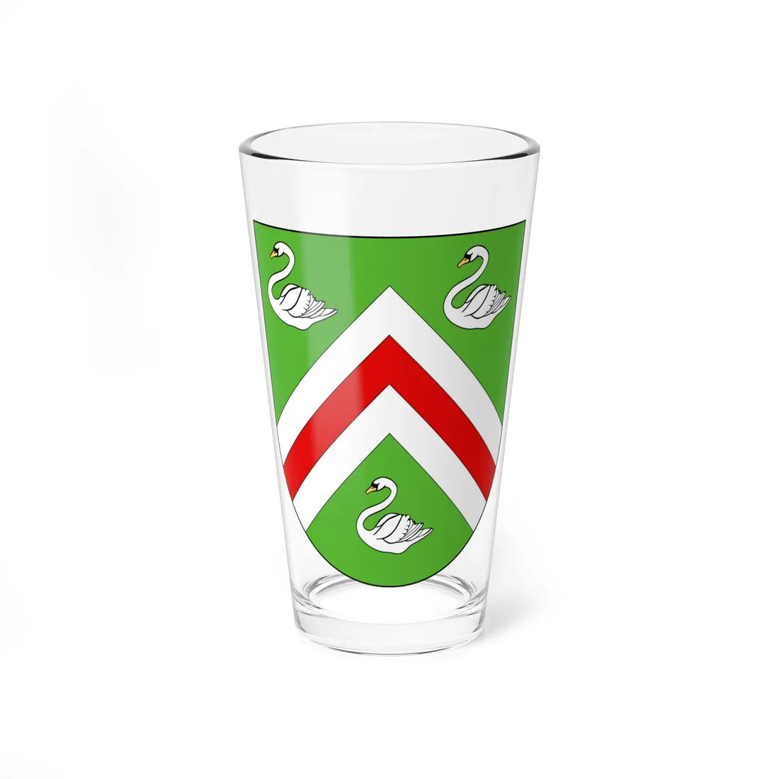 Blason famille be Vanden Avenne (Belgium) (Coat of Arms) Pint Glass 16oz 16oz - Go Mug Yourself