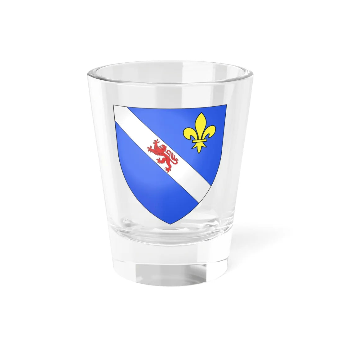 Blason famille bzh abelin (France) (Coat of Arms) Shot Glass 1.5oz 1.5oz - Go Mug Yourself