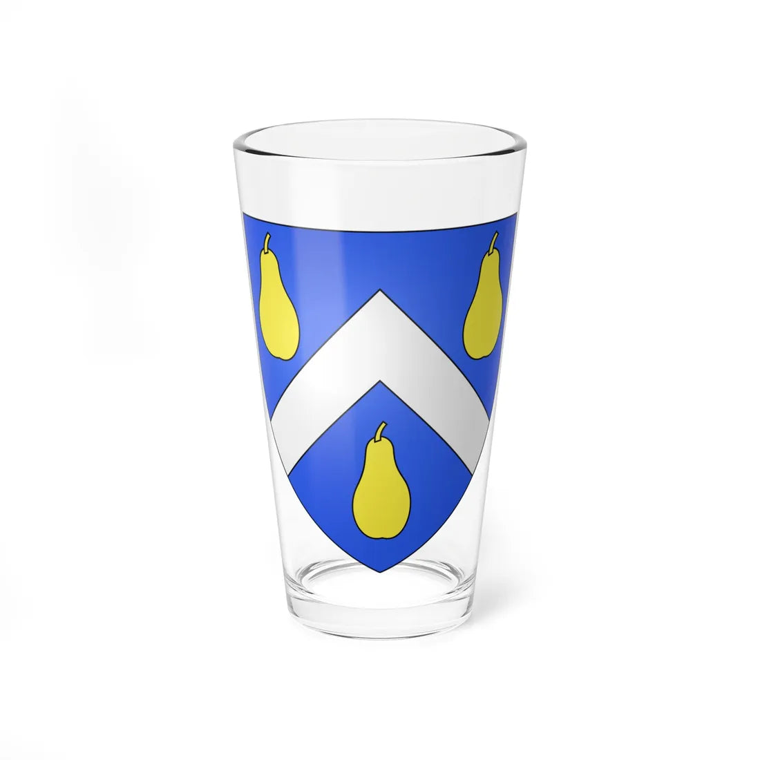 Blason famille bzh Des Anges (France) (Coat of Arms) Pint Glass 16oz 16oz - Go Mug Yourself