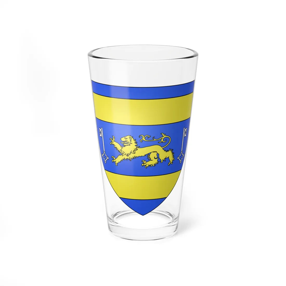 Blason famille ch Johann Heinrich Pestalozzi (Switzerland) (Coat of Arms) Pint Glass 16oz 16oz - Go Mug Yourself
