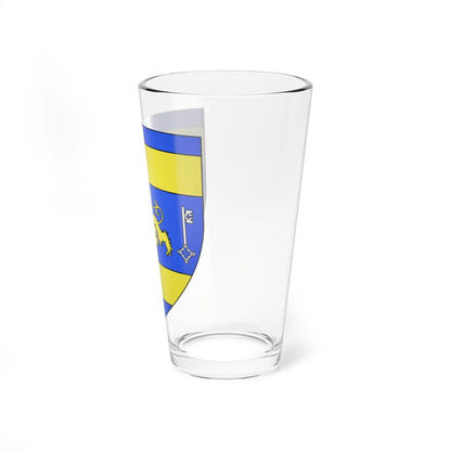 Blason famille ch Johann Heinrich Pestalozzi (Switzerland) (Coat of Arms) Pint Glass 16oz - Go Mug Yourself