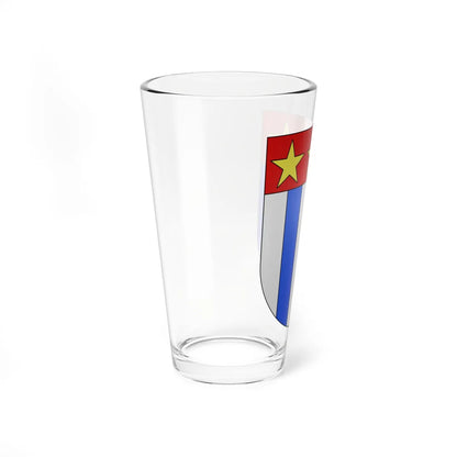 Blason famille ch Montferrand-La Sarraz Vaud (Switzerland) (Coat of Arms) Pint Glass 16oz - Go Mug Yourself