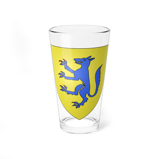 Blason famille dAgoult (France) (Coat of Arms) Pint Glass 16oz 16oz - Go Mug Yourself