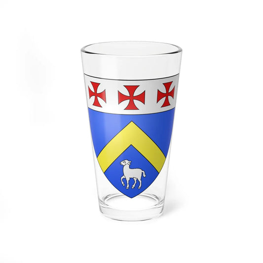 Blason famille dAignan (France) (Coat of Arms) Pint Glass 16oz 16oz - Go Mug Yourself