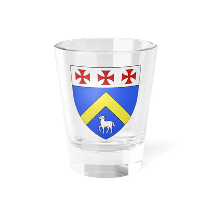 Blason famille dAignan (France) (Coat of Arms) Shot Glass 1.5oz 1.5oz - Go Mug Yourself