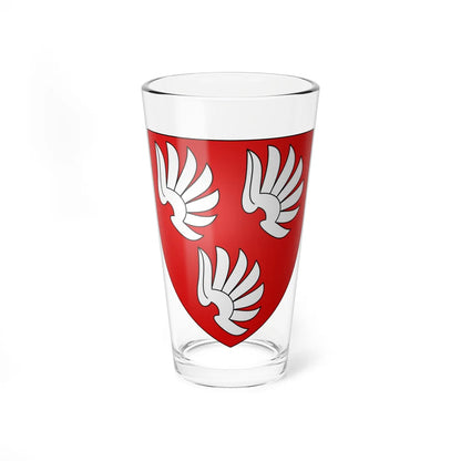 Blason famille de Watteville Wattenwyl (Switzerland) (Coat of Arms) Pint Glass 16oz 16oz - Go Mug Yourself
