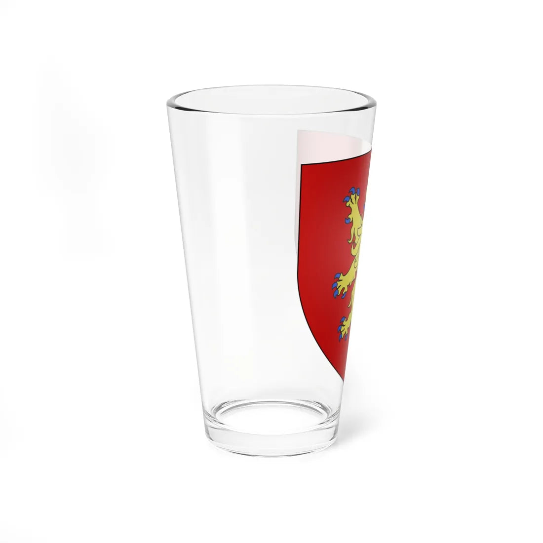 Blason Famille du Chastel de La Howardries (Belgium) (Coat of Arms) Pint Glass 16oz - Go Mug Yourself