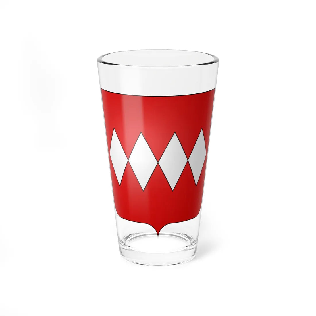 Blason famille en de Carteret duché de Normandie (England) (Coat of Arms) Pint Glass 16oz 16oz - Go Mug Yourself
