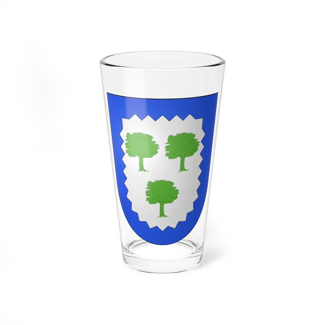 Blason famille es Abadiano (Spain) (Coat of Arms) Pint Glass 16oz 16oz - Go Mug Yourself