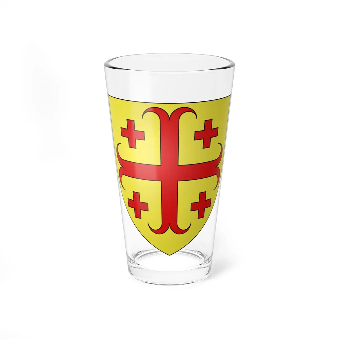 Blason famille fr Abdis (France) (Coat of Arms) Pint Glass 16oz 16oz - Go Mug Yourself