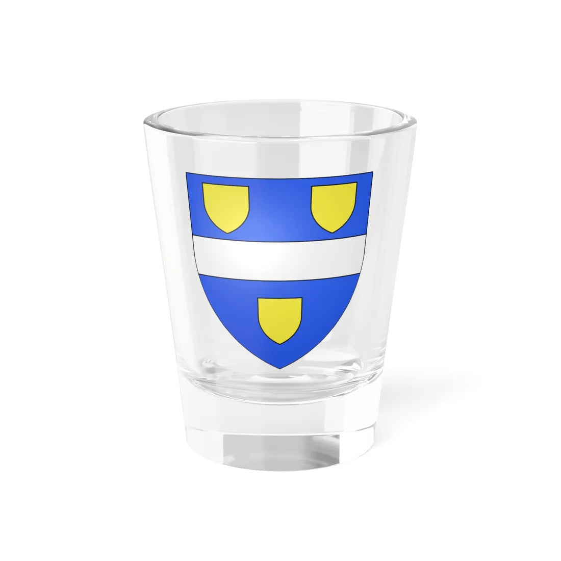 Blason famille fr Acher (France) (Coat of Arms) Shot Glass 1.5oz 1.5oz - Go Mug Yourself