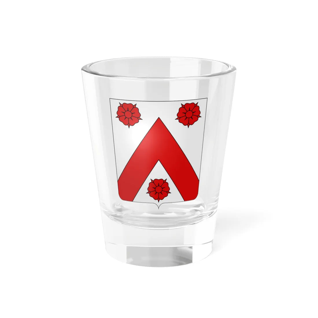 Blason famille fr Adam de Morche-Bosc-Fontaine (France) (Coat of Arms) Shot Glass 1.5oz 1.5oz - Go Mug Yourself