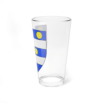 Blason famille fr Aladane Nivernais (France) (Coat of Arms) Pint Glass 16oz - Go Mug Yourself