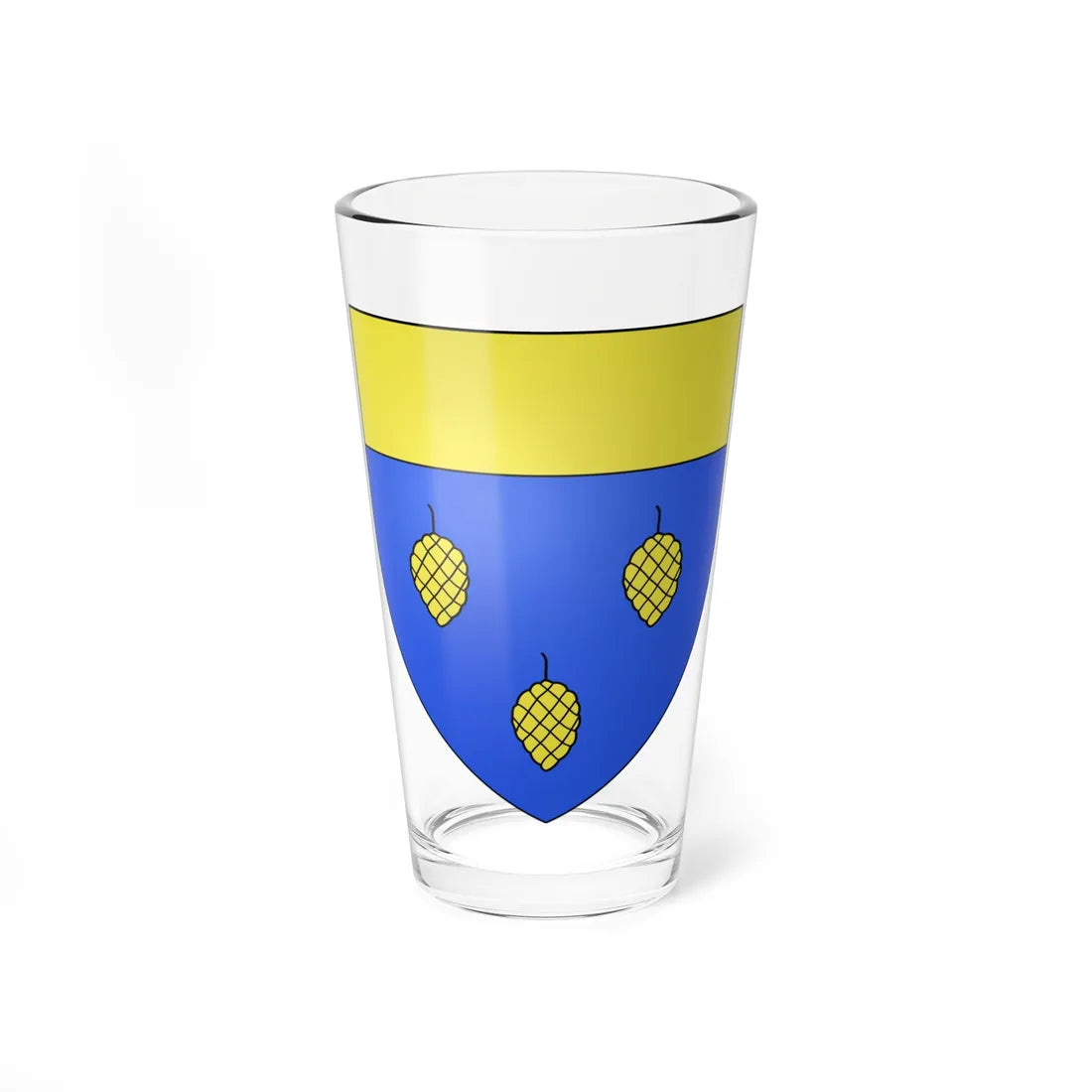 Blason famille fr Albignac (France) (Coat of Arms) Pint Glass 16oz 16oz - Go Mug Yourself