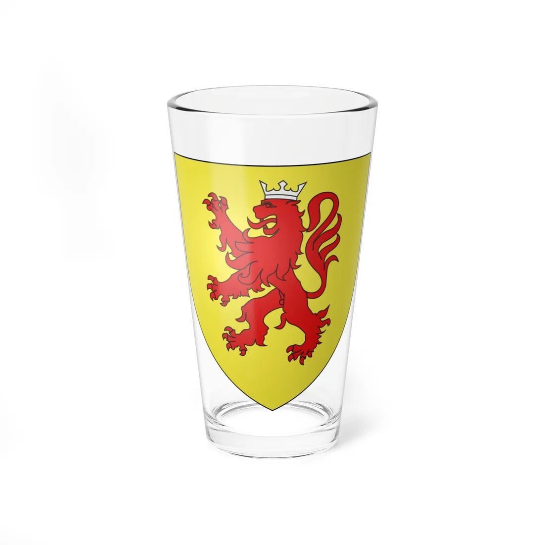 Blason famille fr Alleman de Montrigaud (France) (Coat of Arms) Pint Glass 16oz 16oz - Go Mug Yourself