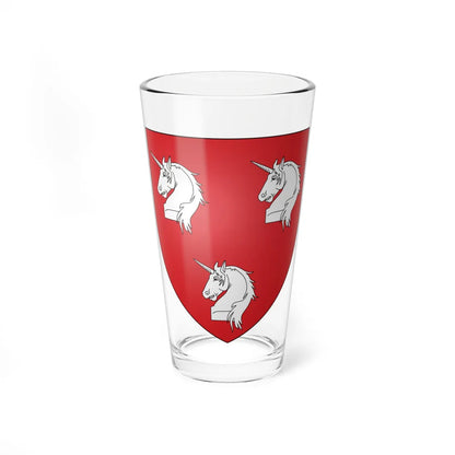 Blason famille fr ALLEOU (France) (Coat of Arms) Pint Glass 16oz 16oz - Go Mug Yourself