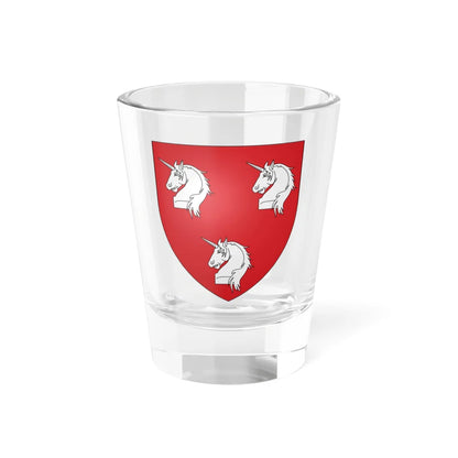 Blason famille fr ALLEOU (France) (Coat of Arms) Shot Glass 1.5oz 1.5oz - Go Mug Yourself