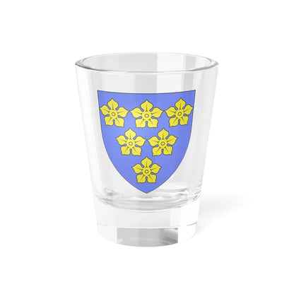 Blason famille fr ALLEOUD (France) (Coat of Arms) Shot Glass 1.5oz 1.5oz - Go Mug Yourself