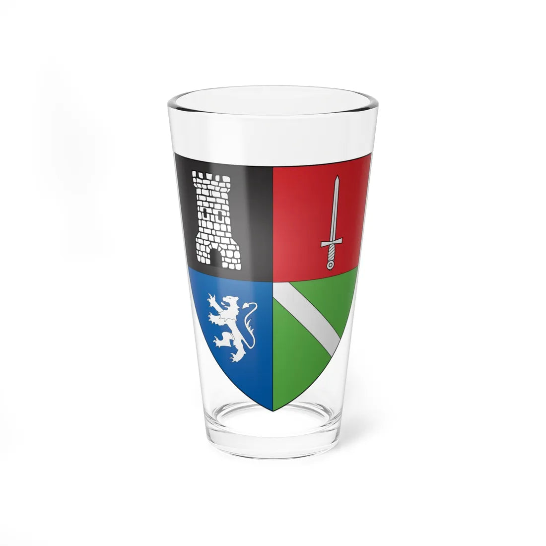 Blason famille fr ALMERAS-LATOUR (France) (Coat of Arms) Pint Glass 16oz 16oz - Go Mug Yourself