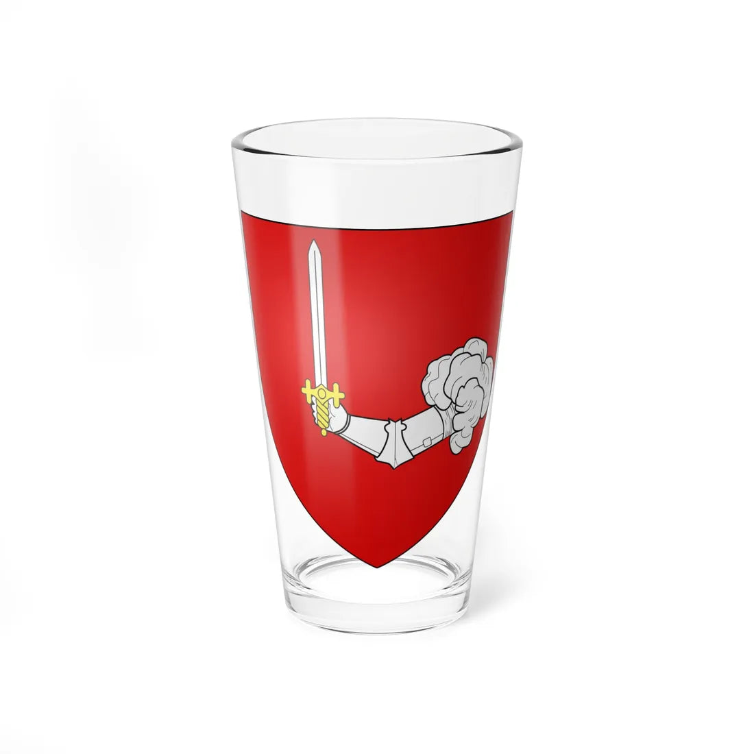 Blason famille fr AMAT (France) (Coat of Arms) Pint Glass 16oz 16oz - Go Mug Yourself