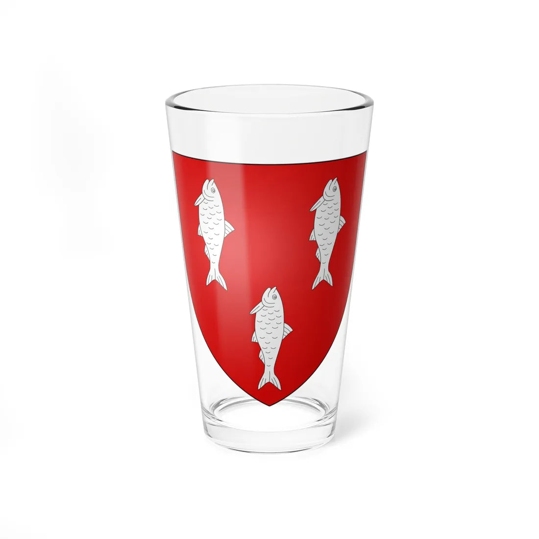Blason famille fr Anceau Nivernais (France) (Coat of Arms) Pint Glass 16oz 16oz - Go Mug Yourself
