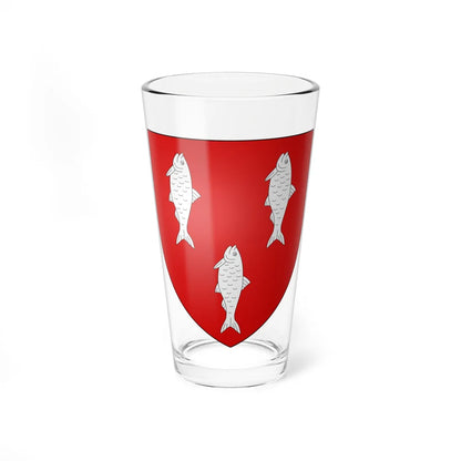 Blason famille fr Anceau Nivernais (France) (Coat of Arms) Pint Glass 16oz 16oz - Go Mug Yourself