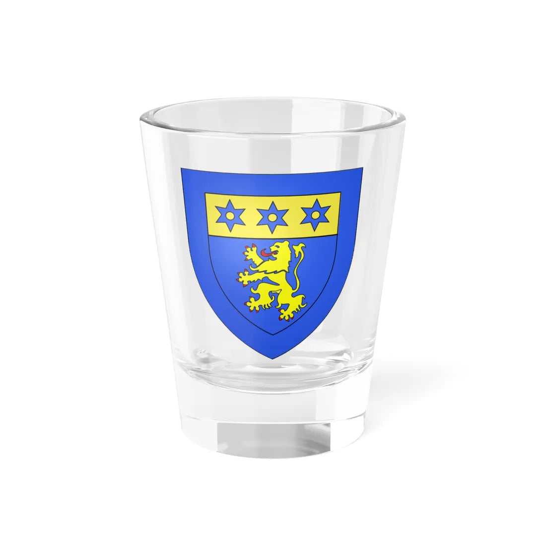 Blason famille fr Androl (France) (Coat of Arms) Shot Glass 1.5oz 1.5oz - Go Mug Yourself